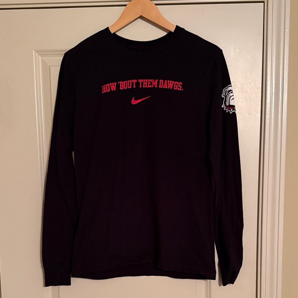 UGA Georgia Bulldogs Nike Black Long Sleeve Shirt